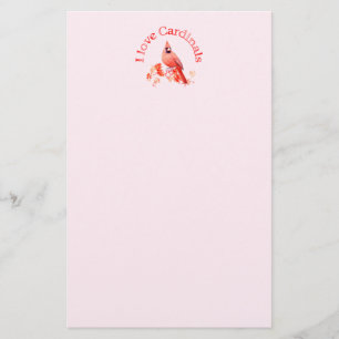 I Love Cardinals Stationery