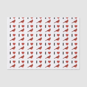 I love Cardinals Tissue Paper