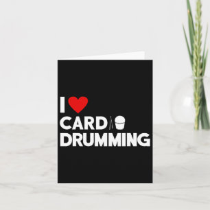 I Love Cardio Drumming Gym Fitness Cl Workout  Card