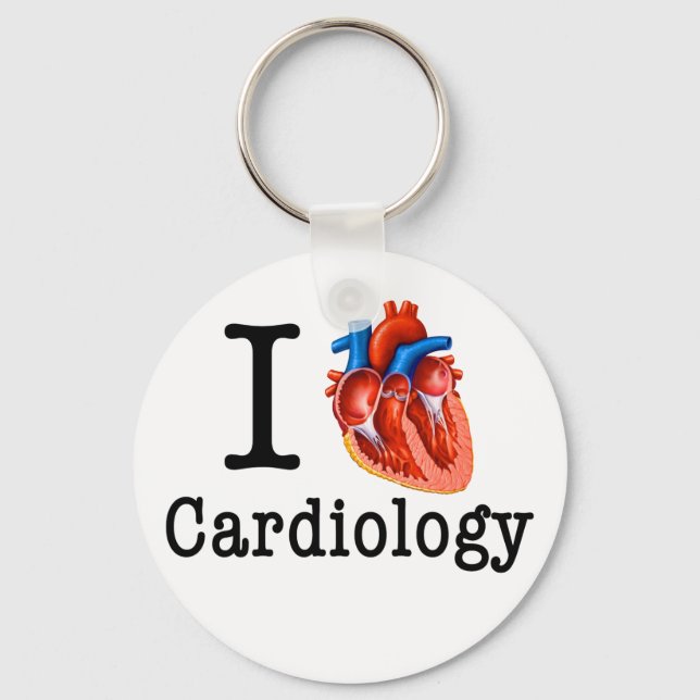 I love Cardiology Key Ring (Front)