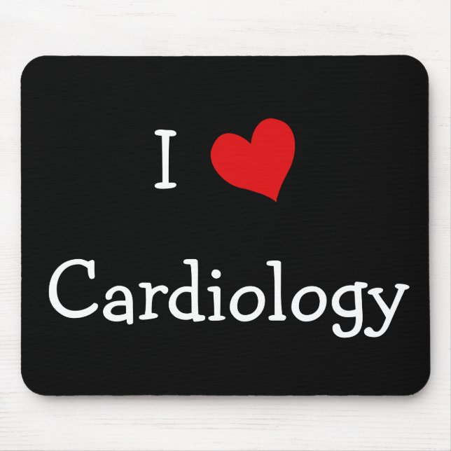 I Love Cardiology Mouse Mat (Front)