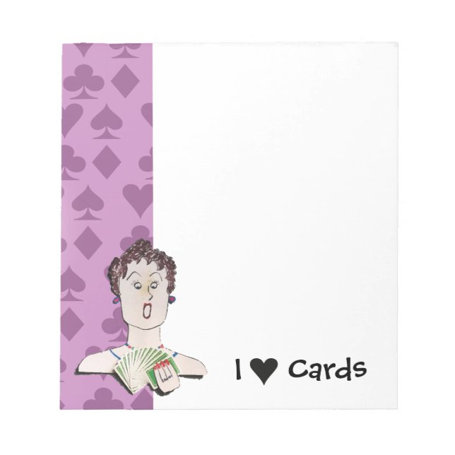 I Love Cards Notepad (Front)