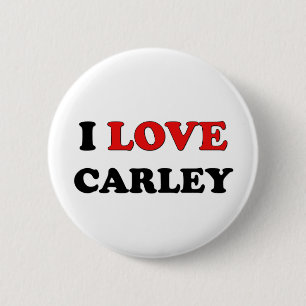 I Love Carley 6 Cm Round Badge