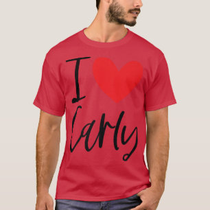 I Love Carly Name Personalised Girl Woman Bff Frie T-Shirt