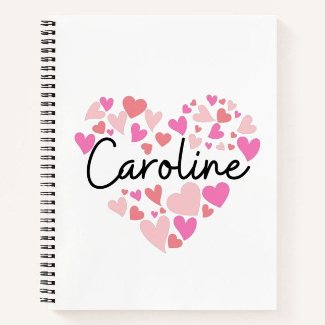 I love Caroline Notebook (Front)