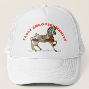 "I love Carousel Horses" Trucker Hat