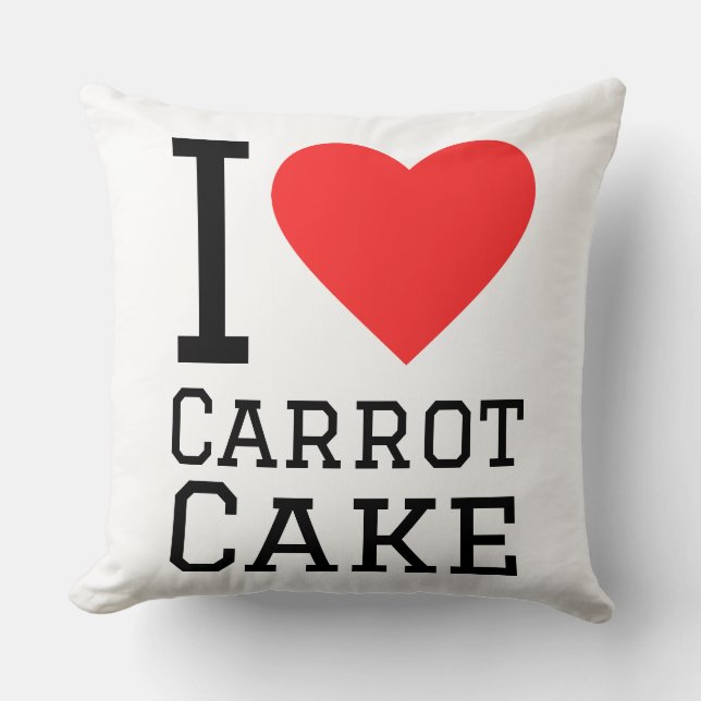 I love carrot cake  cushion (Front)