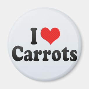 I Love Carrots Magnet