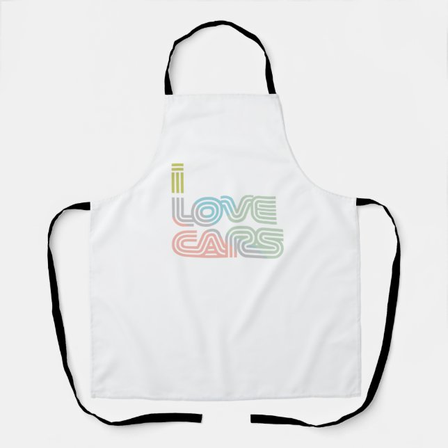 I love cars Aprons (Front)