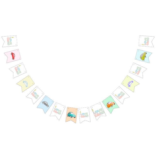 I love cars bunting bunting  (All)