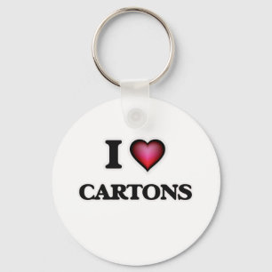 I love Cartons Key Ring