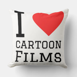 I love cartoon films cushion