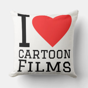 I love cartoon films cushion
