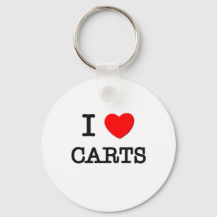 I Love Carts Key Ring