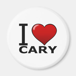 I LOVE CARY, NC - NORTH CAROLINA MAGNET