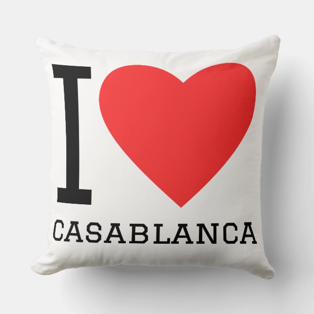 I love Casablanca  Cushion (Front)