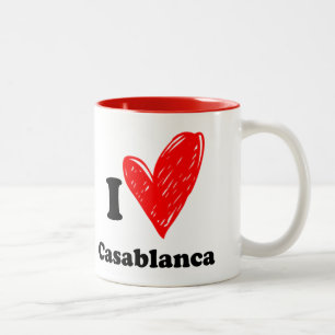 I love Casablanca Tweekleurige Koffiemok Two-Tone Coffee Mug
