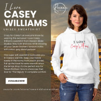 I Love Casey Williams Hoodie