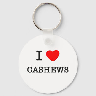 I Love CASHEWS ( food ) Key Ring
