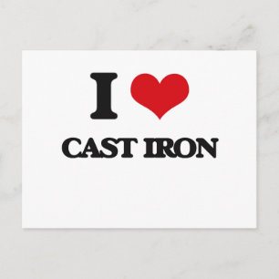 I love Cast-Iron Postcard