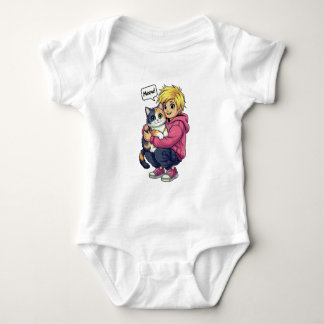 I love cat baby bodysuit