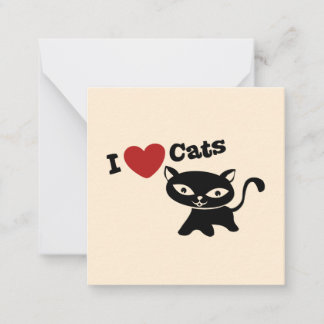 I Love Cat Card