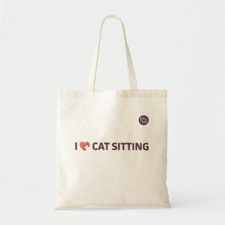 I love Cat Sitting Tote Bag