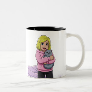 I love cat Two-Tone coffee mug