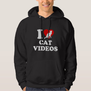 I Love Cat Videos Hoodie