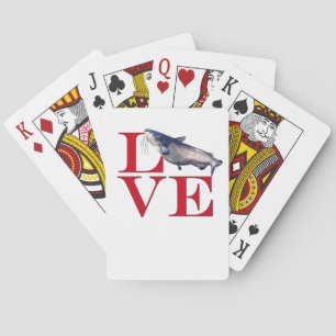 I Love Catfish Playing Cards