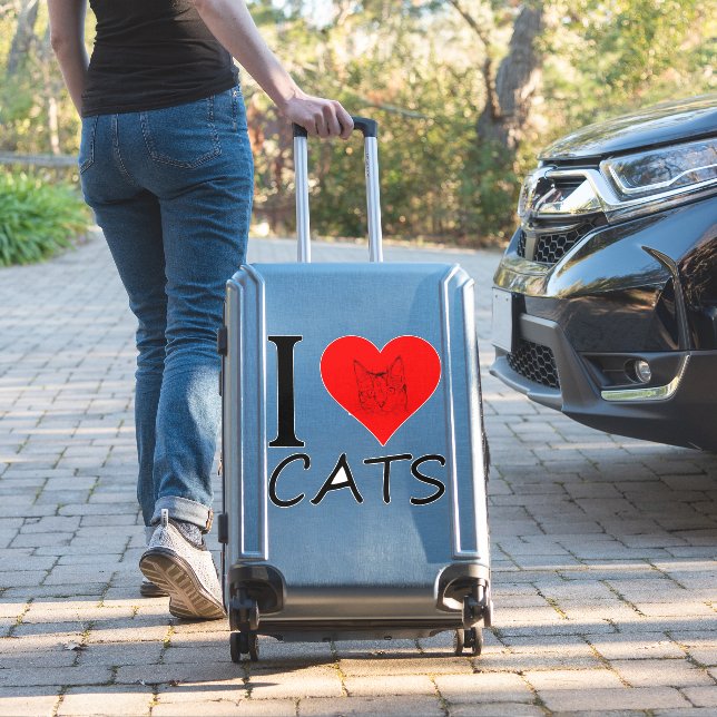 I love Cats (Suitcase Insitu)