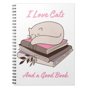 I Love Cats and a Good Book 
