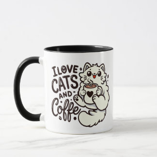 I love Cats and Coffee! Mug