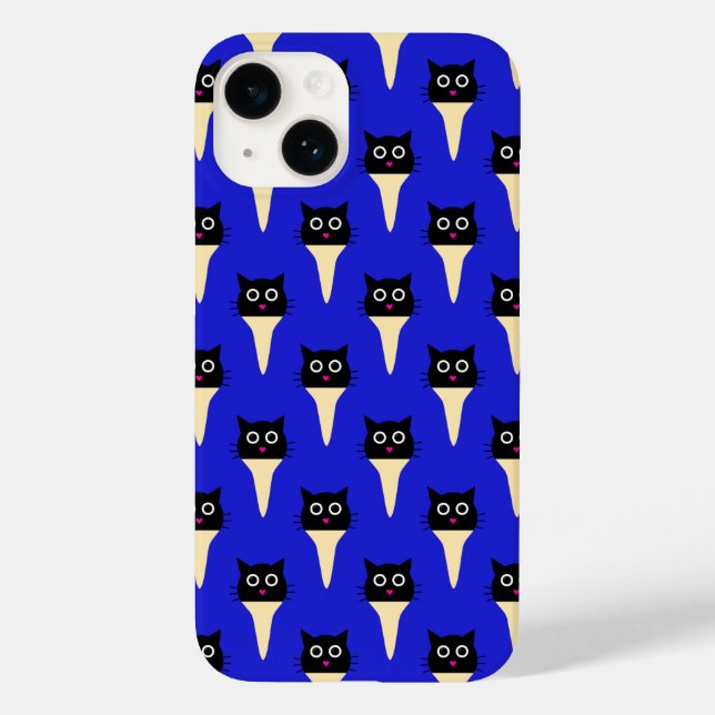 I love cats and ice cream   Case-Mate iPhone case (Back)