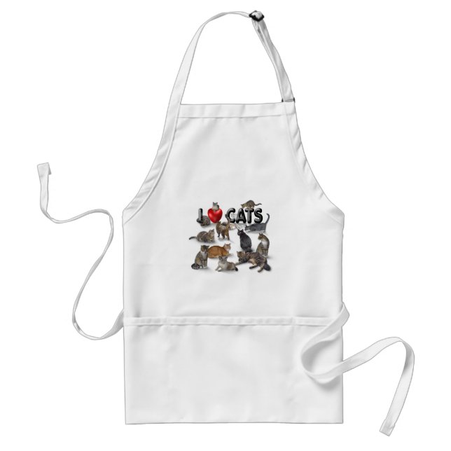 "I love Cats" Apron (Front)