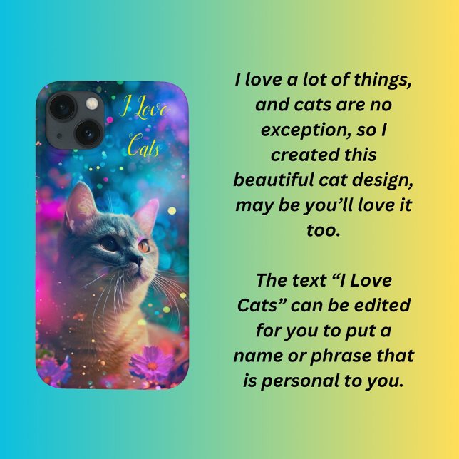 I Love Cats  Case-Mate iPhone Case (Creator Uploaded)