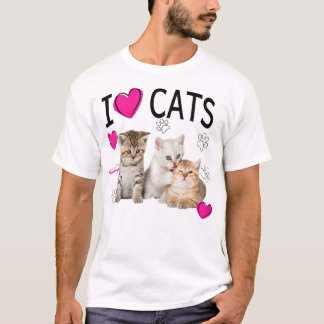 I Love Cats | Cat lover I love Kittens T-Shirt