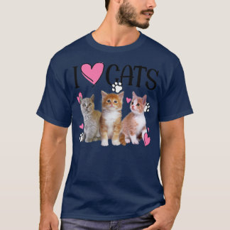 I Love Cats Cat lover Tee I love Kittens