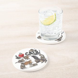 I love Cats Coaster