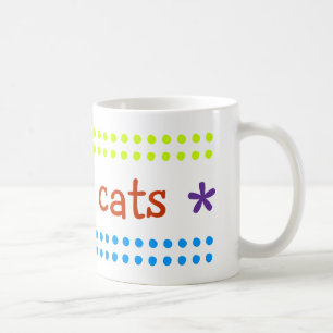 I love cats coffee mug