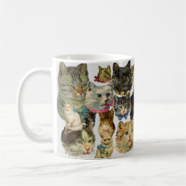 "I Love Cats" Collage Mug