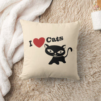 I love cats cushion