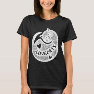 I Love Cats Feline Pets T-Shirt
