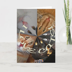 I Love Cats Greeting Card