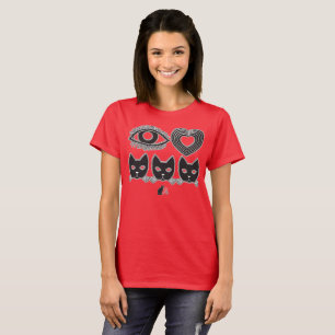 I Love Cats Icons T-Shirt