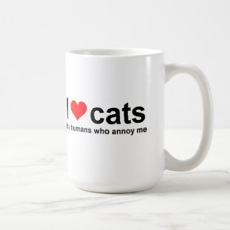 I love cats, it's humans who annoy me Mug
