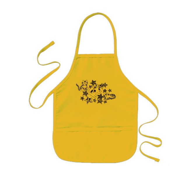 I LOVE Cats~Kids Apron (Front)