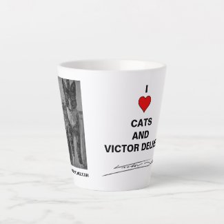 I love cats latte mug
