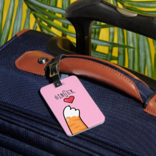 I love cats luggage tag