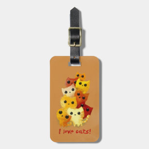 I love Cats Luggage Tag